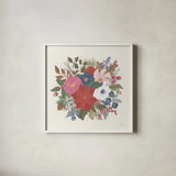 Winter Spirit X by Laura Marshall. Shown in a crisp white glass frame for a clean and minimalist style. Available as an archival giclee rolled canvas, fine art paper, or poster print. SKU 70800a.