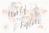 Wonderful World I by Laura Marshall. SKU 37730i. Archival Giclee Fine art print for wall decor.