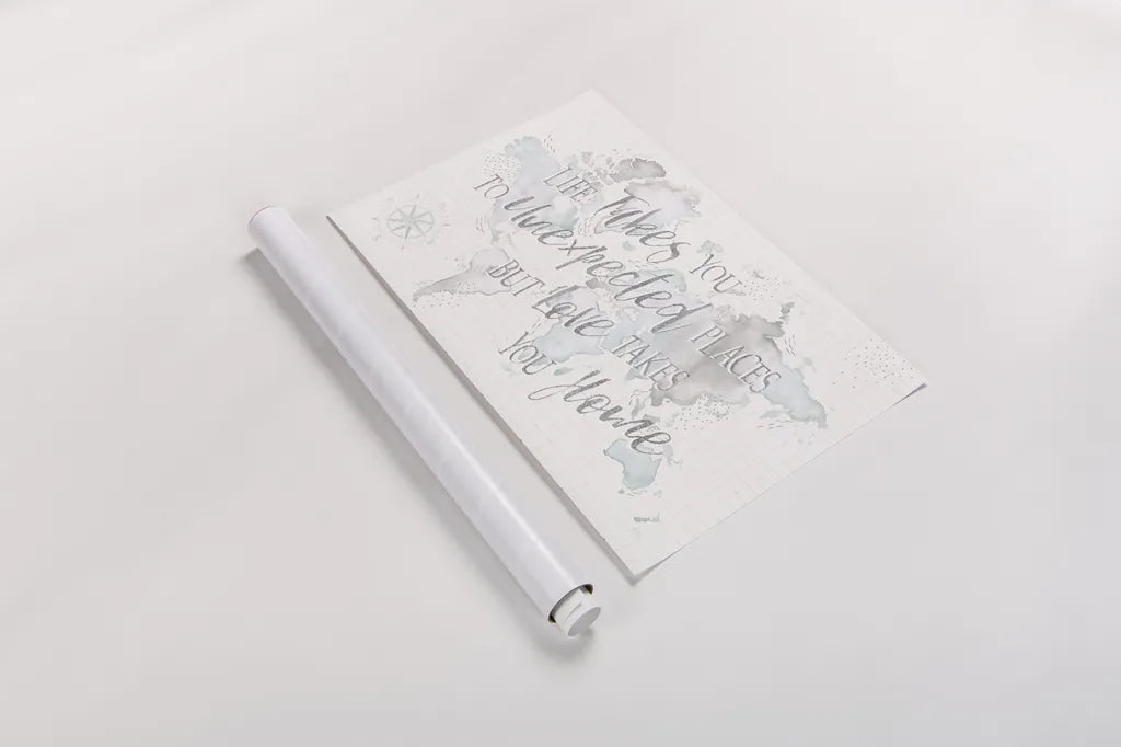 Wonderful World I Mint Unexpected Places by Laura Marshall. shown as a rolled paper print. Available as archival giclee rolled canvas, fine art paper, or poster print. SKU 38482i.