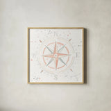 Wonderful World II by Laura Marshall. Shown in a natural wood glass frame for a timeless modern aesthetic. Available as an archival giclee rolled canvas, fine art paper, or poster print. SKU 37731a.