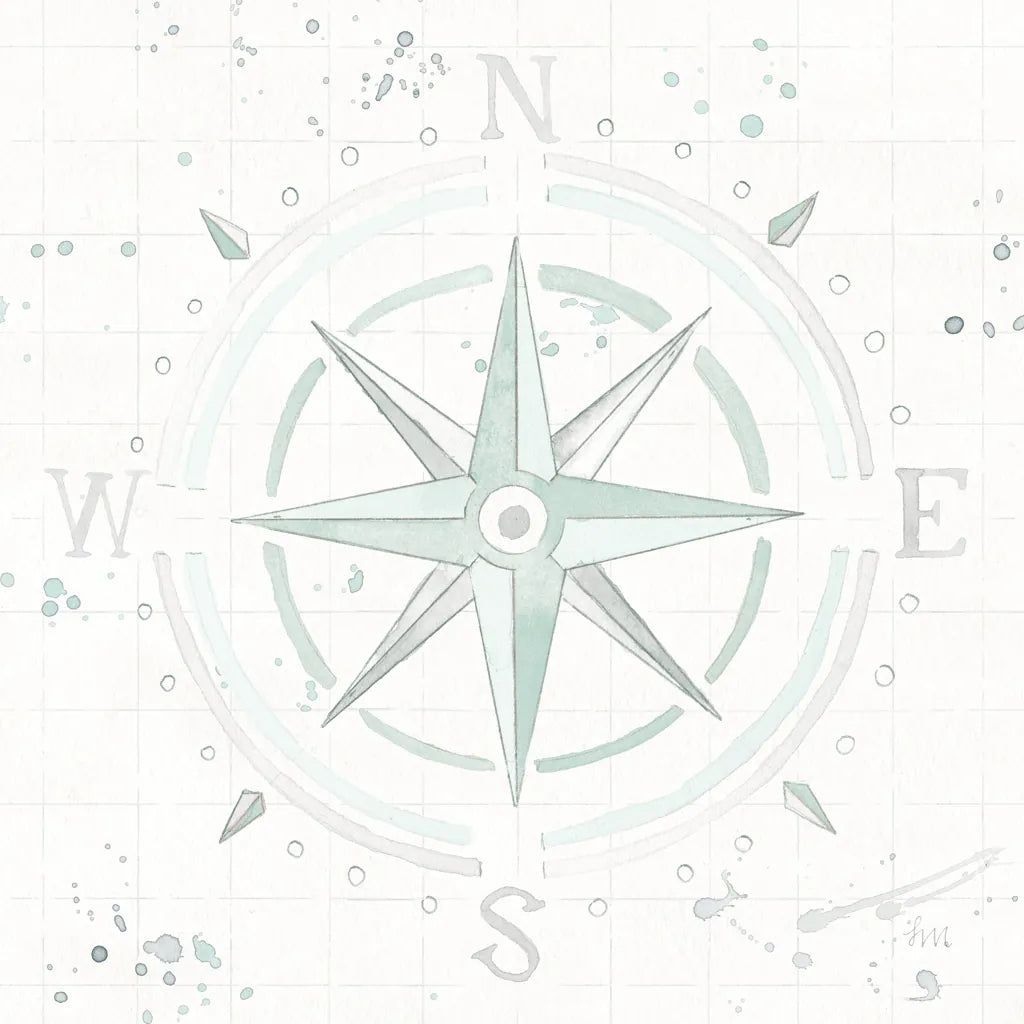 Wonderful World II Mint by Laura Marshall. SKU 37293a. Archival Giclee Fine art print for wall decor.