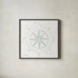 Wonderful World II Mint by Laura Marshall. Shown in a sleek black glass frame for a contemporary gallery look. Available as an archival giclee rolled canvas, fine art paper, or poster print. SKU 37293a.