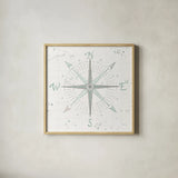 Wonderful World III Mint by Laura Marshall. Shown in a natural wood glass frame for a timeless modern aesthetic. Available as an archival giclee rolled canvas, fine art paper, or poster print. SKU 37294a.