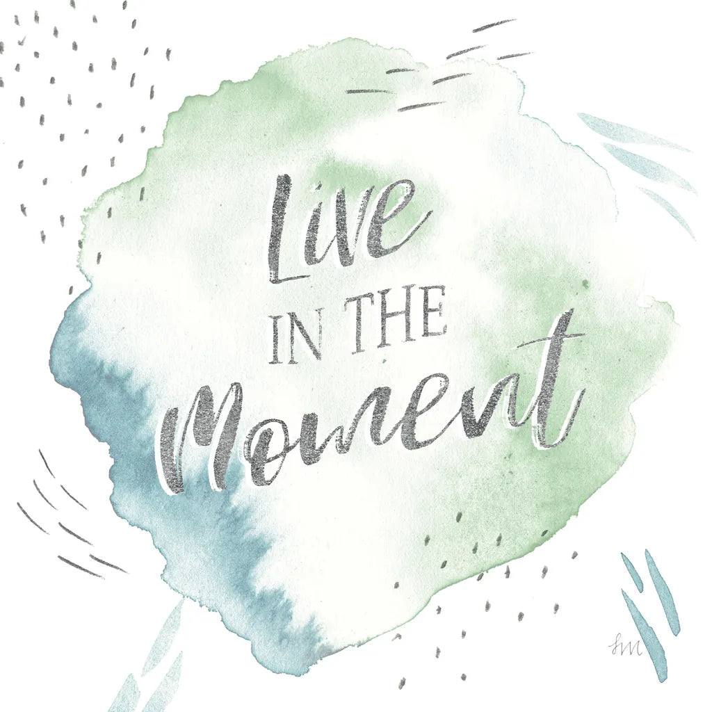 Wonderful World V Blue Green by Laura Marshall. SKU 42886a. Archival Giclee Fine art print for wall decor.