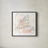 Wonderful World VI by Laura Marshall. Shown in a sleek black glass frame for a contemporary gallery look. Available as an archival giclee rolled canvas, fine art paper, or poster print. SKU 37735a.