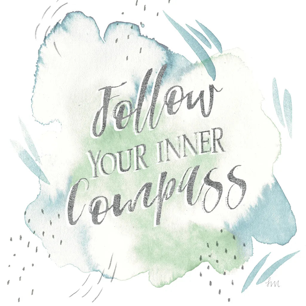 Wonderful World VI Blue Green by Laura Marshall. SKU 42887a. Archival Giclee Fine art print for wall decor.