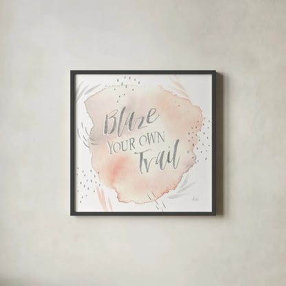 Wonderful World VII by Laura Marshall. Shown in a sleek black glass frame for a contemporary gallery look. Available as an archival giclee rolled canvas, fine art paper, or poster print. SKU 37736a.