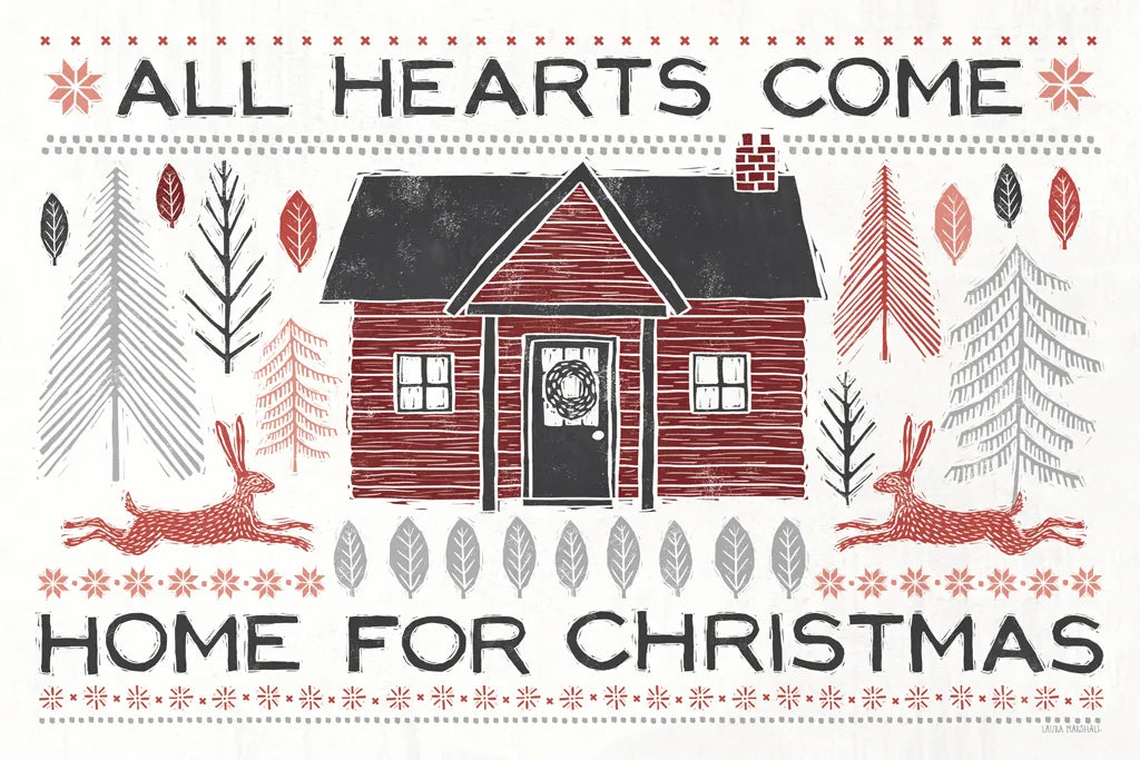 Woodcut Wonderland I by Laura Marshall. SKU 66814i. Archival Giclee Fine art print for wall decor.