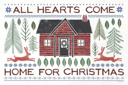 Woodcut Wonderland I Red by Laura Marshall. SKU 67527i. Archival Giclee Fine art print for wall decor.