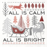 Woodcut Wonderland III by Laura Marshall. SKU 66816a. Archival Giclee Fine art print for wall decor.