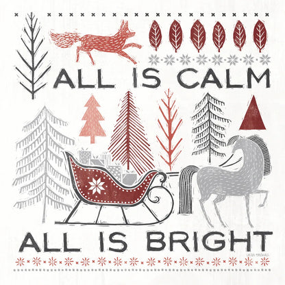 Woodcut Wonderland III by Laura Marshall. SKU 66816a. Archival Giclee Fine art print for wall decor.