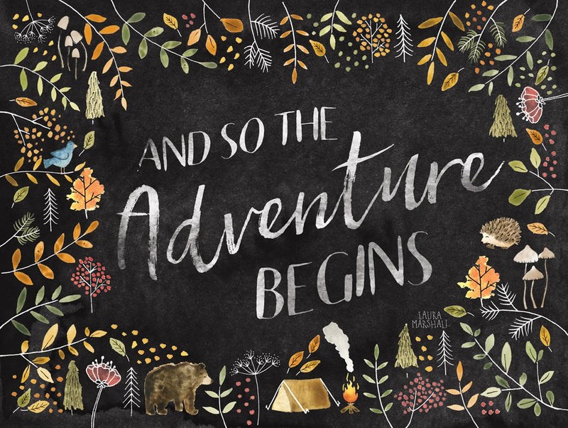 Woodland Whimsy I Black by Laura Marshall