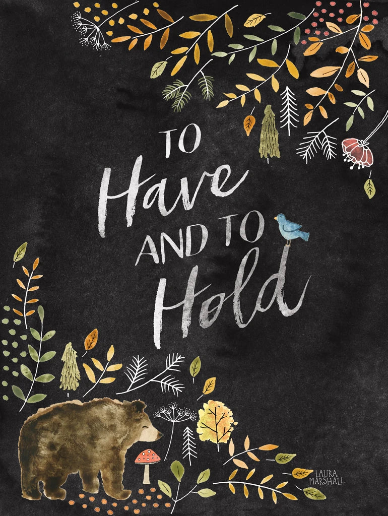 Woodland Whimsy VI Black by Laura Marshall