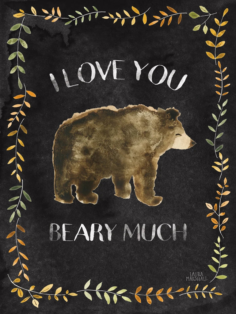 Woodland Whimsy VII Black by Laura Marshall