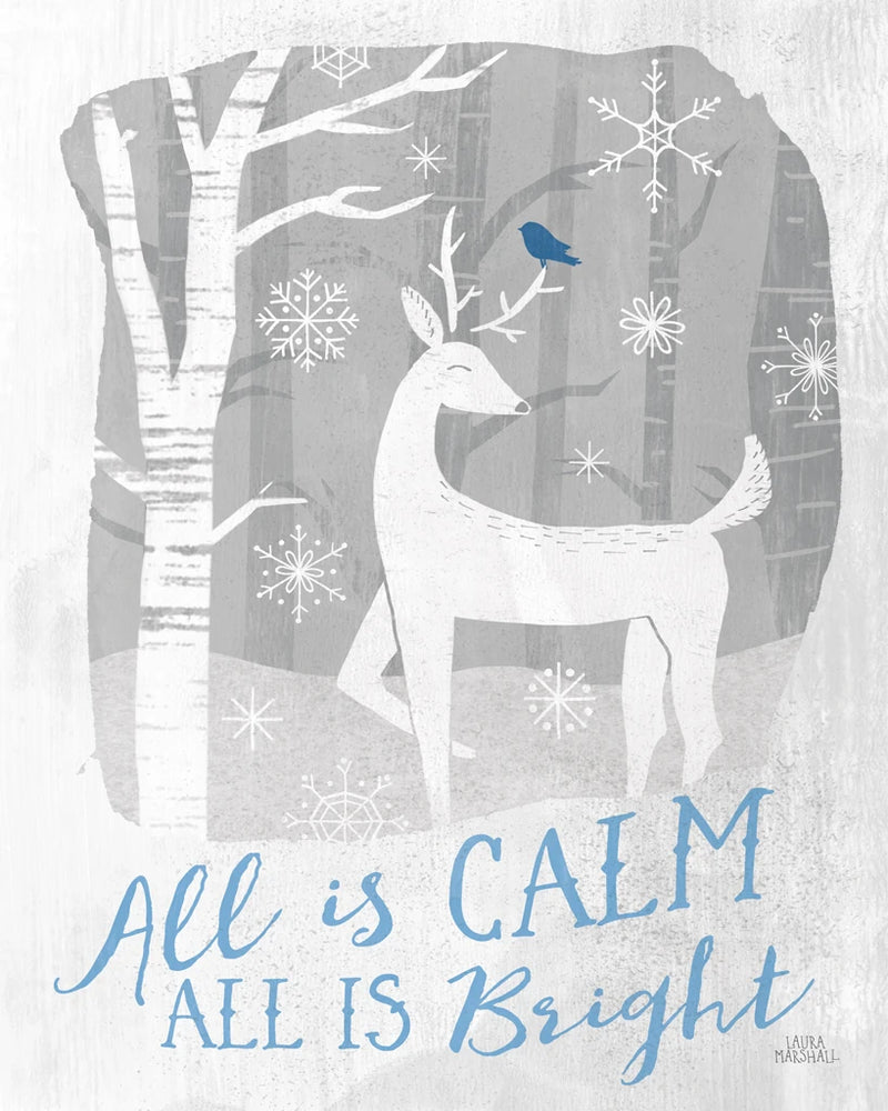 Woodland Wishes I Blue by Laura Marshall