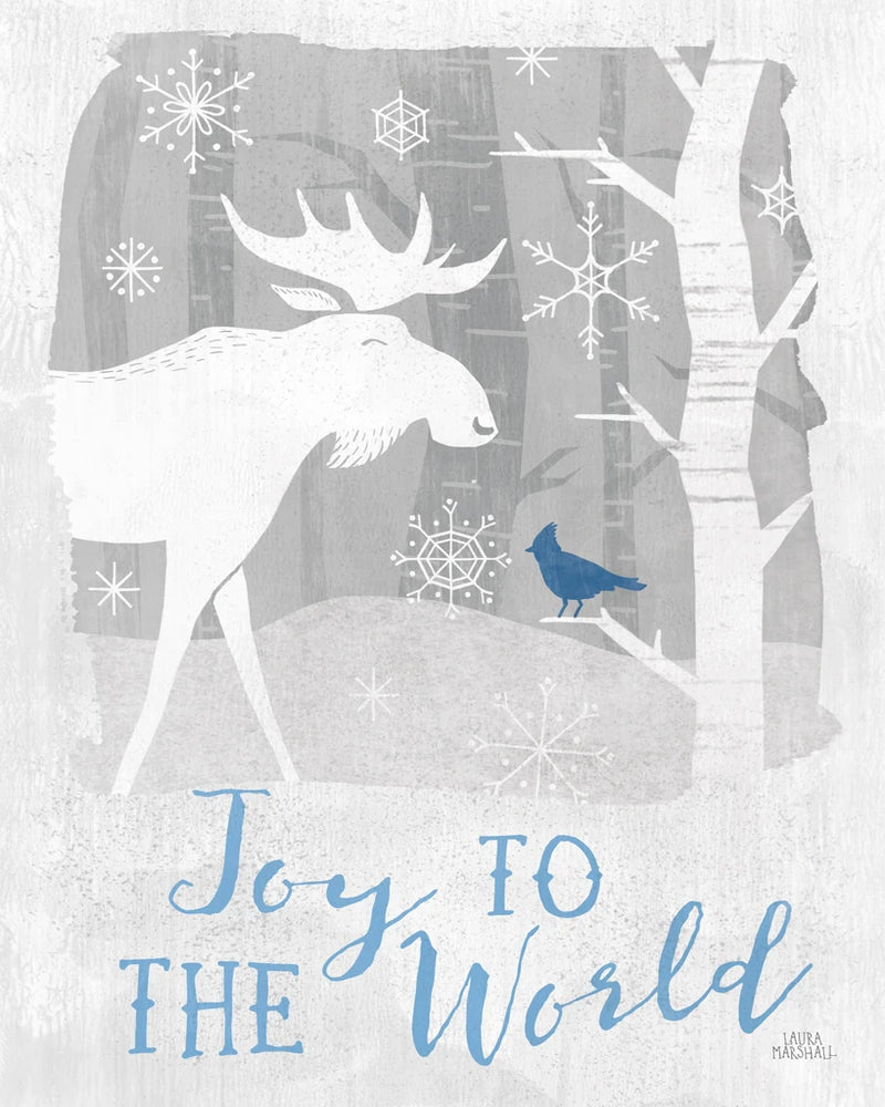 Woodland Wishes III Blue by Laura Marshall