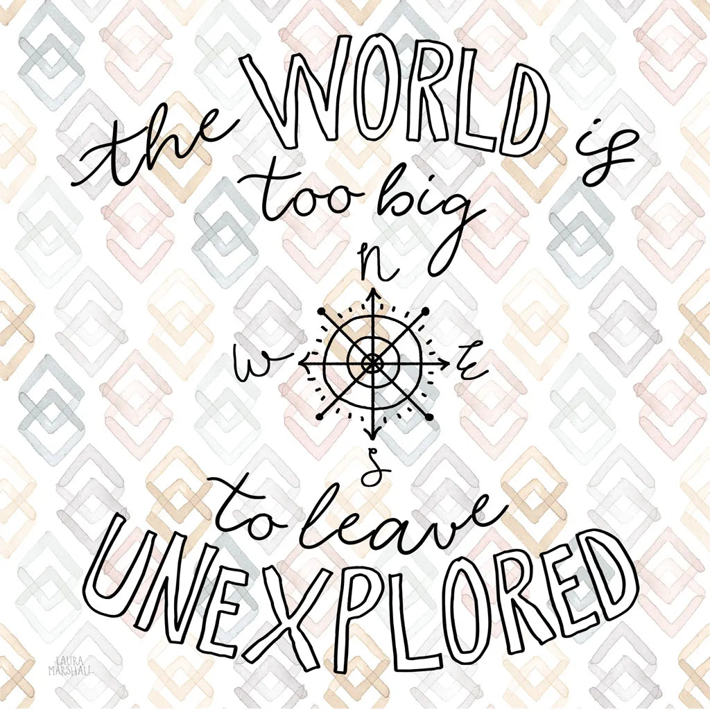 World Traveler II Diamond by Laura Marshall. SKU 50554a. Archival Giclee Fine art print for wall decor.