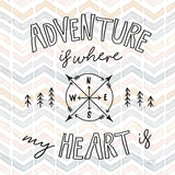 World Traveler III Chevron by Laura Marshall. SKU 50555a. Archival Giclee Fine art print for wall decor.