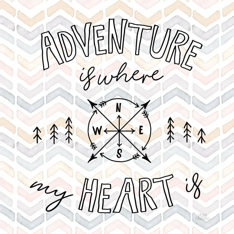 World Traveler III Chevron by Laura Marshall. SKU 50555a. Archival Giclee Fine art print for wall decor.