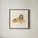 World Traveler Sphinx by Laura Marshall. Shown in a sleek black glass frame for a contemporary gallery look. Available as an archival giclee rolled canvas, fine art paper, or poster print. SKU 65414a.