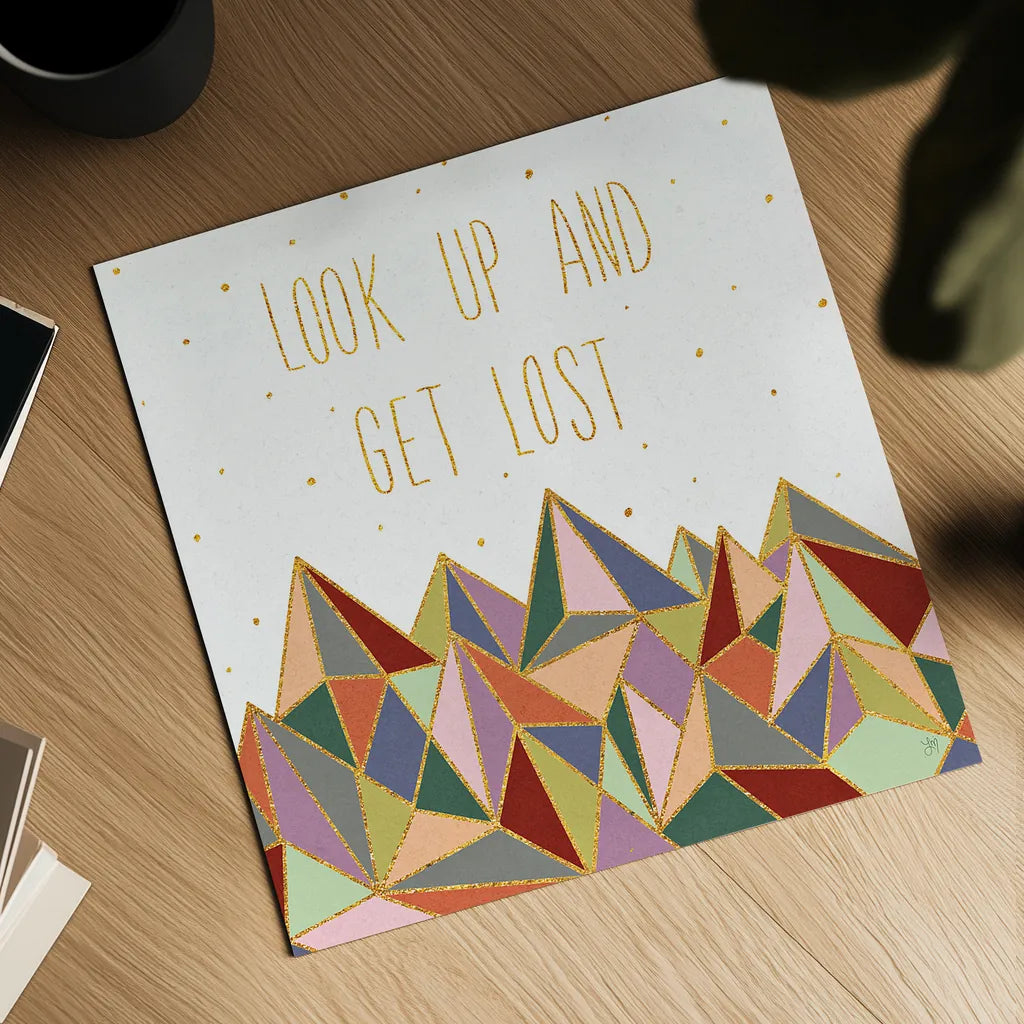 Written in the Stars II on White by Laura Marshall. Shown as a detailed flat fine art print, highlighting archival giclee quality. Available as an archival giclee rolled canvas, fine art paper, or poster print. SKU 22861a.