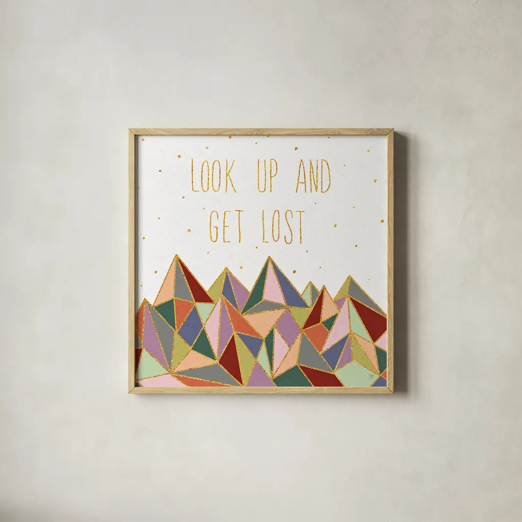 Written in the Stars II on White by Laura Marshall. Shown in a natural wood glass frame for a timeless modern aesthetic. Available as an archival giclee rolled canvas, fine art paper, or poster print. SKU 22861a.