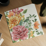 Amber Blossoms I by Leslie Trimbach. Shown as a detailed flat fine art print, highlighting archival giclee quality. Available as an archival giclee rolled canvas, fine art paper, or poster print. SKU 99300a.