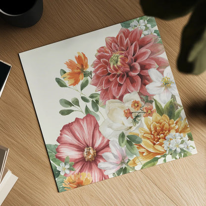 Amber Blossoms IV by Leslie Trimbach. Shown as a detailed flat fine art print, highlighting archival giclee quality. Available as an archival giclee rolled canvas, fine art paper, or poster print. SKU 99303a.