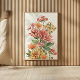 Amber Blossoms V by Leslie Trimbach. shown as over sized large wall art. Available as an archival giclee rolled canvas, fine art paper, or poster print. SKU 99304h.