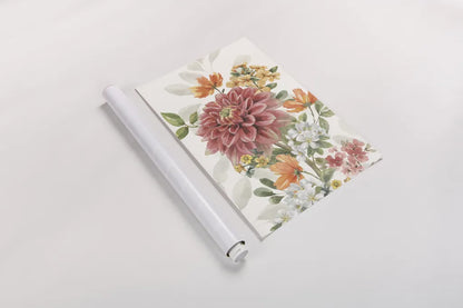 Amber Blossoms VI by Leslie Trimbach. shown as a rolled paper print. Available as archival giclee rolled canvas, fine art paper, or poster print. SKU 99305h.