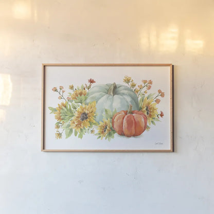 Autumn Breeze II by Leslie Trimbach. shown as a paper print in a natural frame. Available as a archival giclee rolled canvas, fine art paper, or poster print. SKU 84500i.