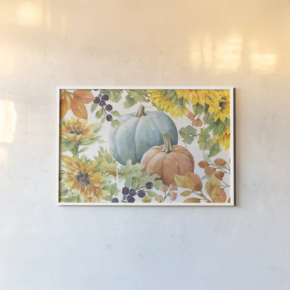 Autumn Breeze IV by Leslie Trimbach. shown as a paper print in a white frame. Available as a archival giclee rolled canvas, fine art paper, or poster print. SKU 84502i.