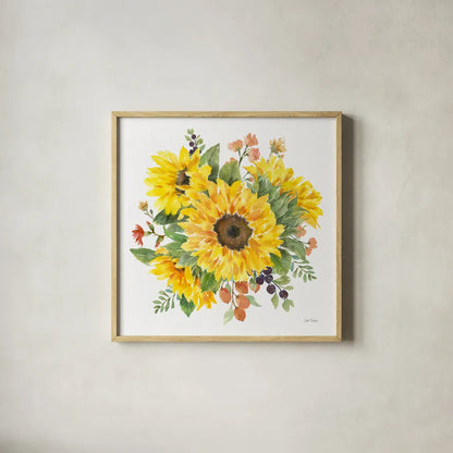 Autumn Breeze VI by Leslie Trimbach. Shown in a natural wood glass frame for a timeless modern aesthetic. Available as an archival giclee rolled canvas, fine art paper, or poster print. SKU 84504a.