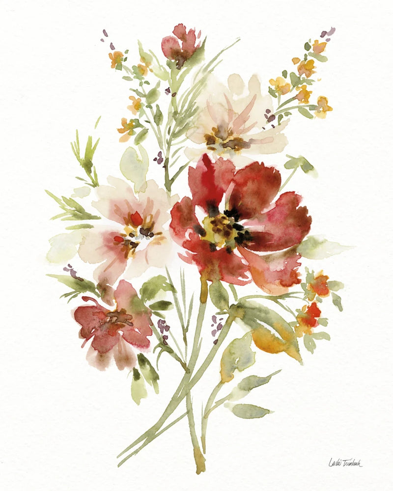 Autumn Flowers II by Leslie Trimbach