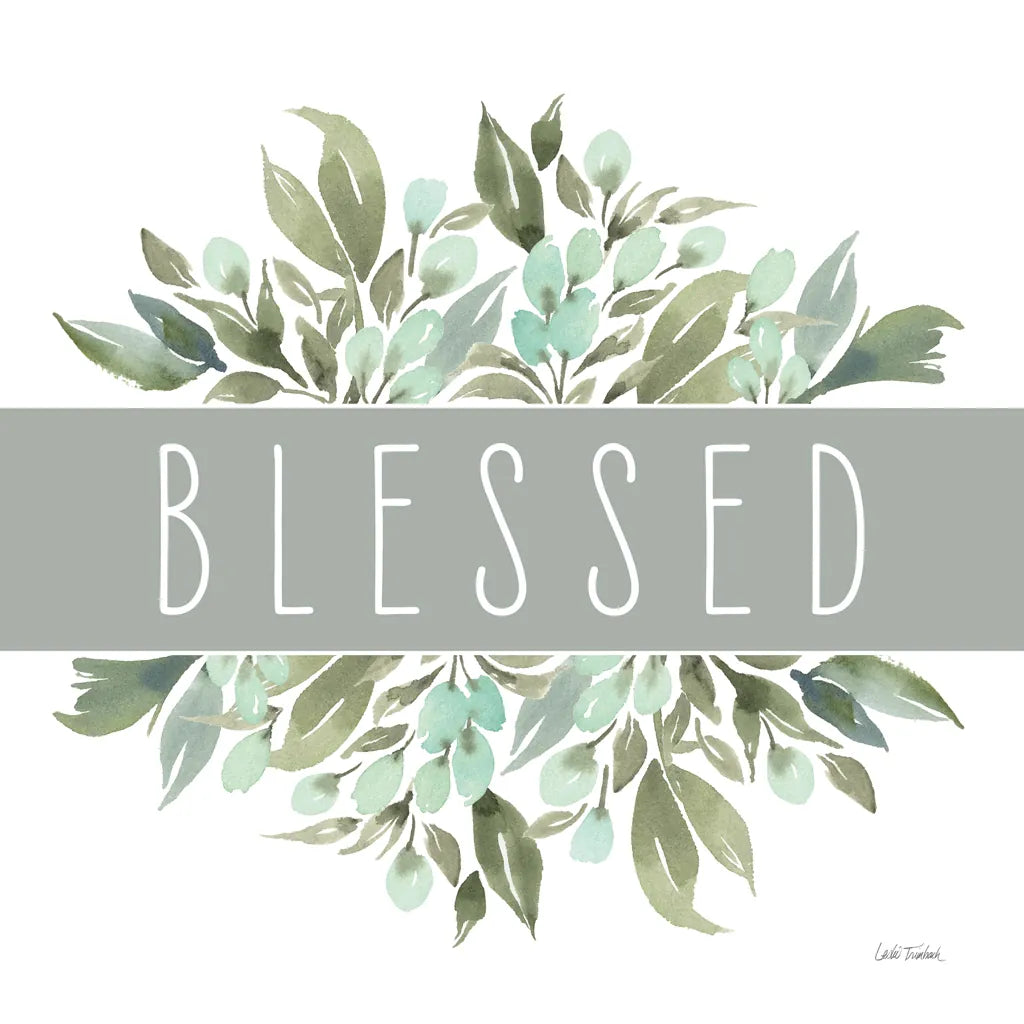 Blessed by Leslie Trimbach. SKU 89225a. Archival Giclee Fine art print for wall decor.