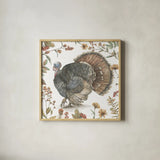 Bountiful Harvest I by Leslie Trimbach. Shown in a natural wood glass frame for a timeless modern aesthetic. Available as an archival giclee rolled canvas, fine art paper, or poster print. SKU 91336a.