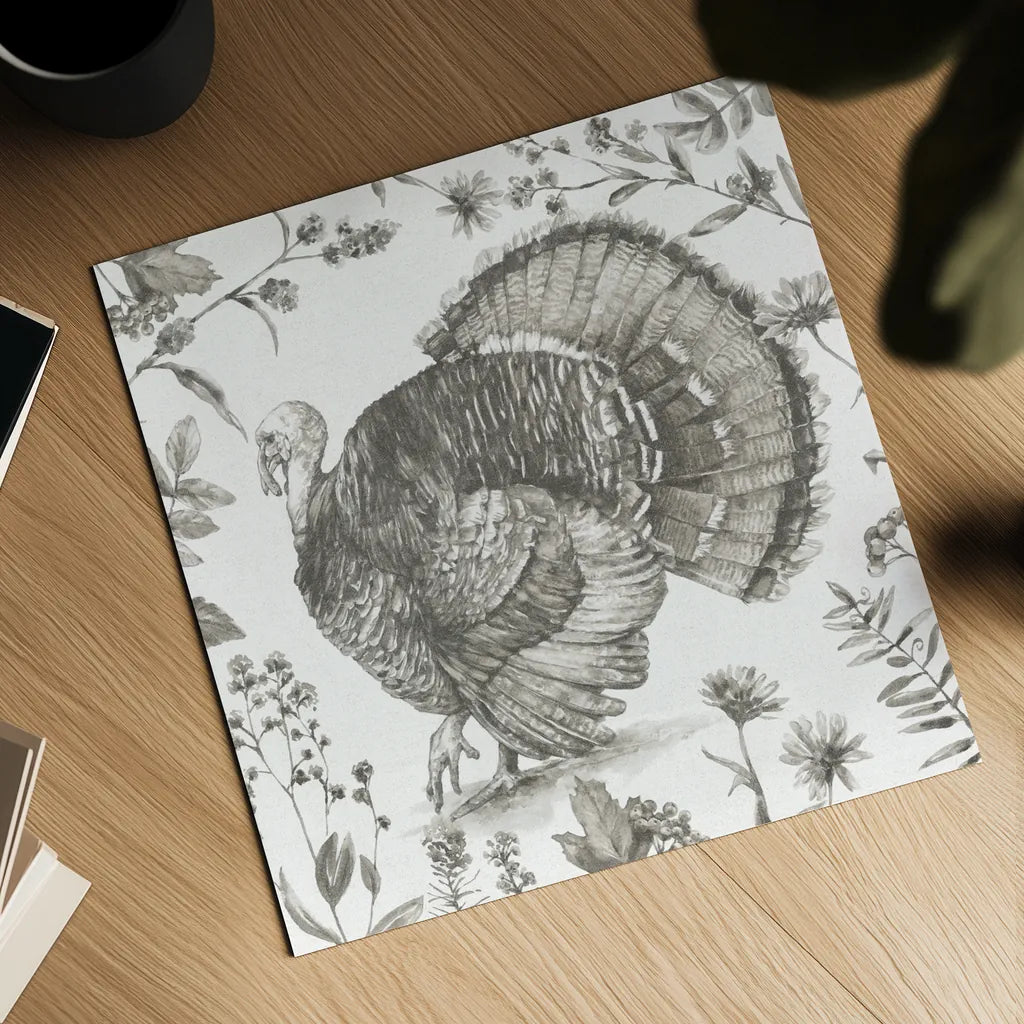 Bountiful Harvest I Sketch by Leslie Trimbach. Shown as a detailed flat fine art print, highlighting archival giclee quality. Available as an archival giclee rolled canvas, fine art paper, or poster print. SKU 91341a.