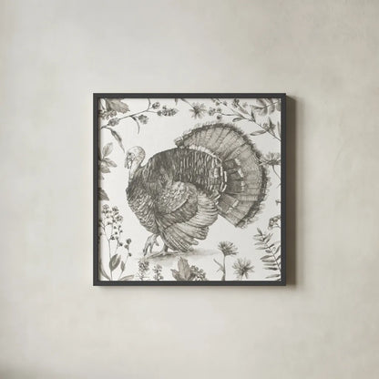 Bountiful Harvest I Sketch by Leslie Trimbach. Shown in a sleek black glass frame for a contemporary gallery look. Available as an archival giclee rolled canvas, fine art paper, or poster print. SKU 91341a.