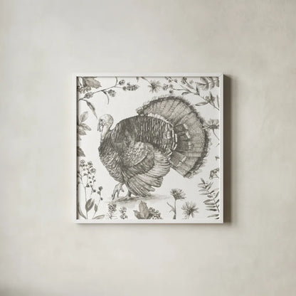 Bountiful Harvest I Sketch by Leslie Trimbach. Shown in a crisp white glass frame for a clean and minimalist style. Available as an archival giclee rolled canvas, fine art paper, or poster print. SKU 91341a.