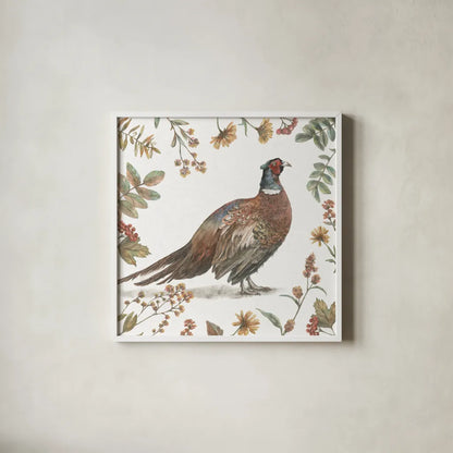 Bountiful Harvest II by Leslie Trimbach. Shown in a crisp white glass frame for a clean and minimalist style. Available as an archival giclee rolled canvas, fine art paper, or poster print. SKU 91337a.