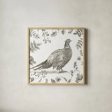 Bountiful Harvest II Sketch by Leslie Trimbach. Shown in a natural wood glass frame for a timeless modern aesthetic. Available as an archival giclee rolled canvas, fine art paper, or poster print. SKU 91342a.