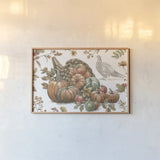 Bountiful Harvest V by Leslie Trimbach. shown as a paper print in a natural frame. Available as a archival giclee rolled canvas, fine art paper, or poster print. SKU 91340i.