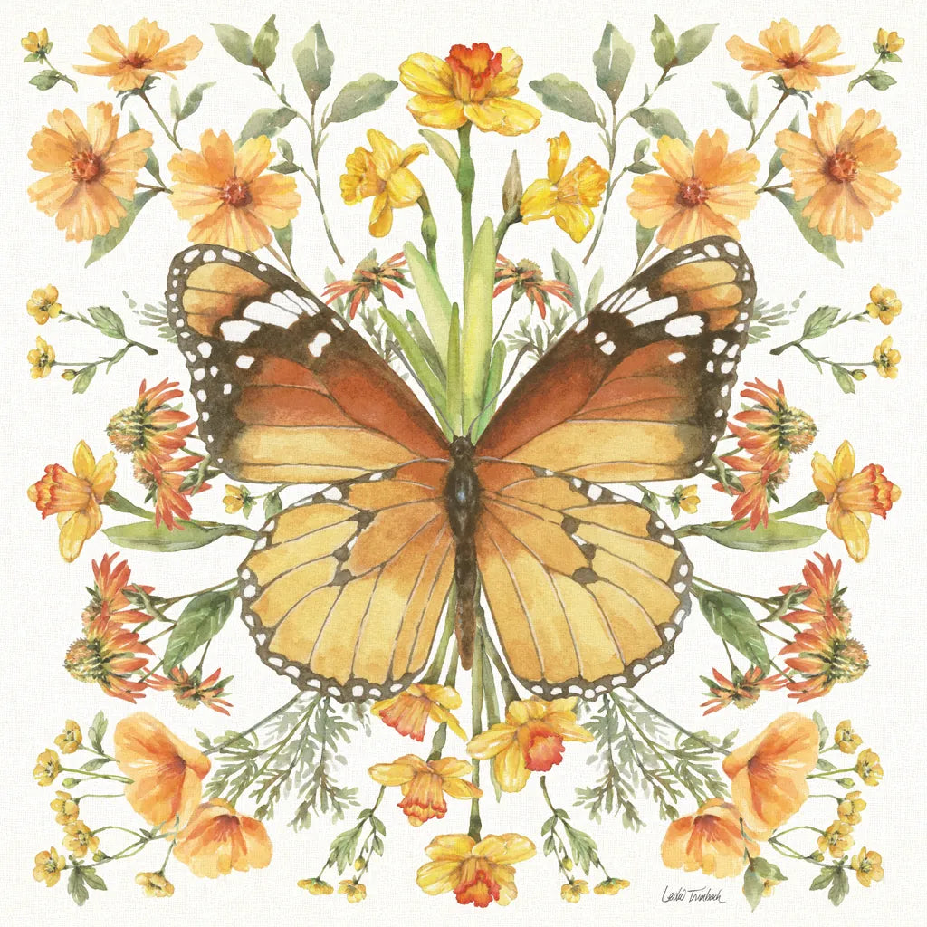 Butterfly Art II by Leslie Trimbach. SKU 101192a. Archival Giclee Fine art print for wall decor.