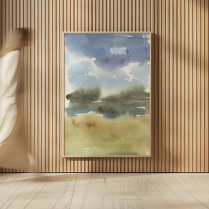 Cape Cod Abstract by Leslie Trimbach. shown as over sized large wall art. Available as an archival giclee rolled canvas, fine art paper, or poster print. SKU 86624h.