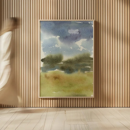 Cape Cod Abstract Honeybloom by Leslie Trimbach. shown as over sized large wall art. Available as an archival giclee rolled canvas, fine art paper, or poster print. SKU 90646h.