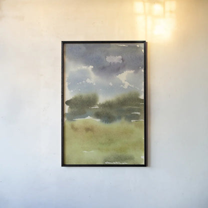 Cape Cod Abstract Honeybloom by Leslie Trimbach. shown as a paper print in a black flame. Available as a archival giclee rolled canvas, fine art paper, or poster print. SKU 90646h.