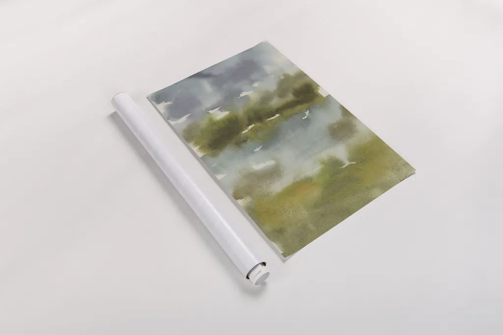 Cape Cod Abstract Honeybloom II by Leslie Trimbach. shown as a rolled paper print. Available as archival giclee rolled canvas, fine art paper, or poster print. SKU 92697h.