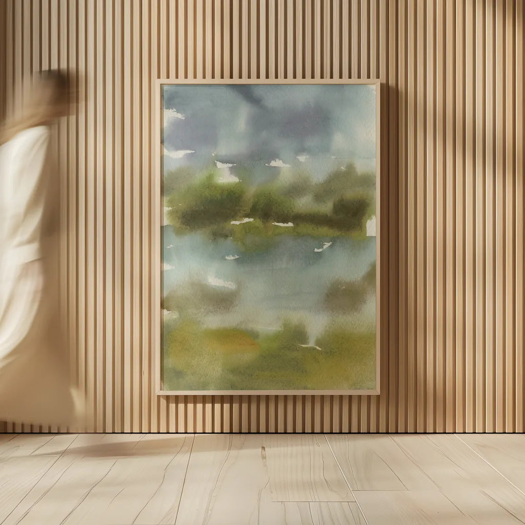 Cape Cod Abstract Honeybloom II by Leslie Trimbach. shown as over sized large wall art. Available as an archival giclee rolled canvas, fine art paper, or poster print. SKU 92697h.