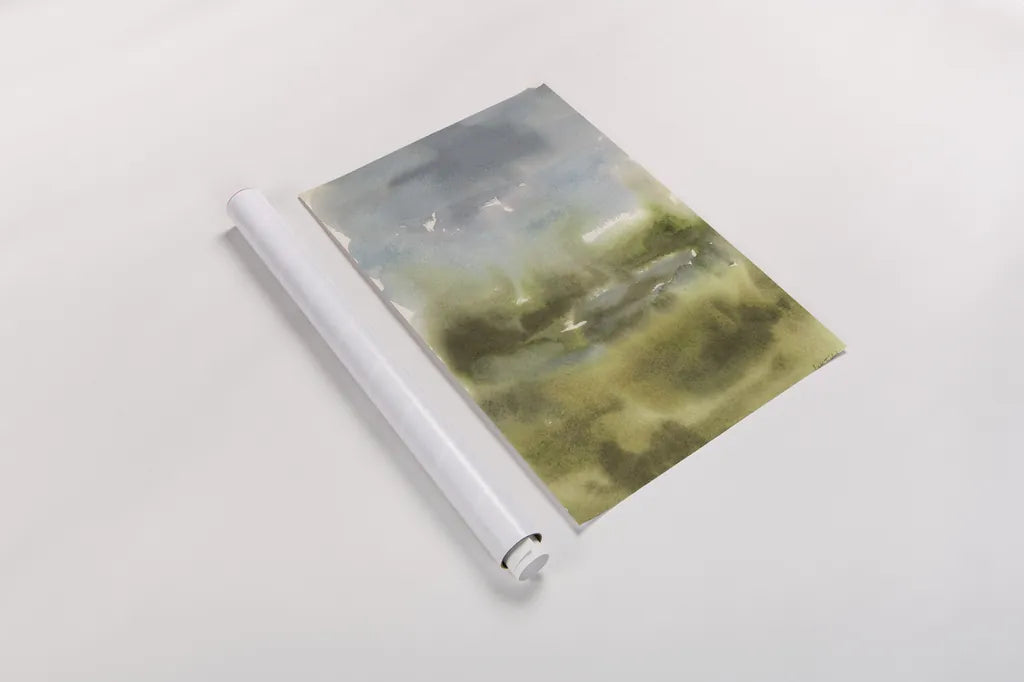 Cape Cod Abstract Honeybloom III by Leslie Trimbach. shown as a rolled paper print. Available as archival giclee rolled canvas, fine art paper, or poster print. SKU 92698h.