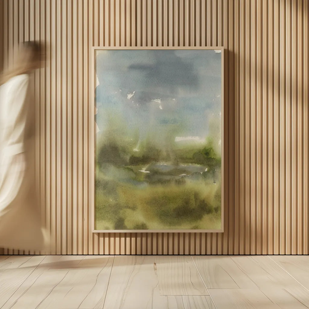 Cape Cod Abstract Honeybloom III by Leslie Trimbach. shown as over sized large wall art. Available as an archival giclee rolled canvas, fine art paper, or poster print. SKU 92698h.